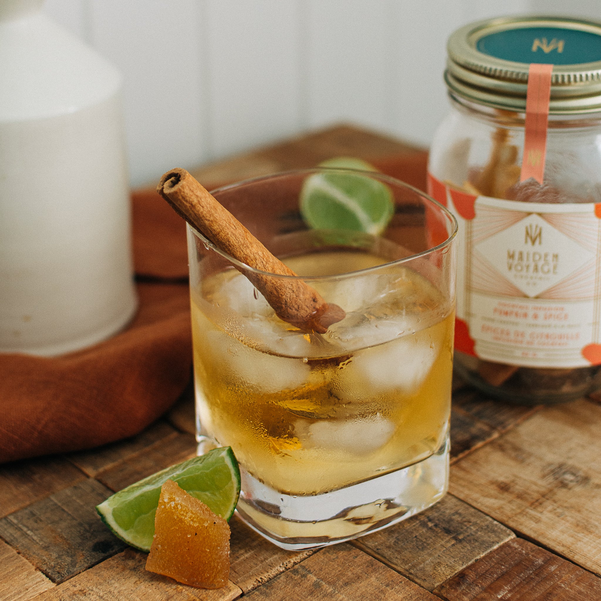 Pumpkin and Spice Cocktail Infusion Jar