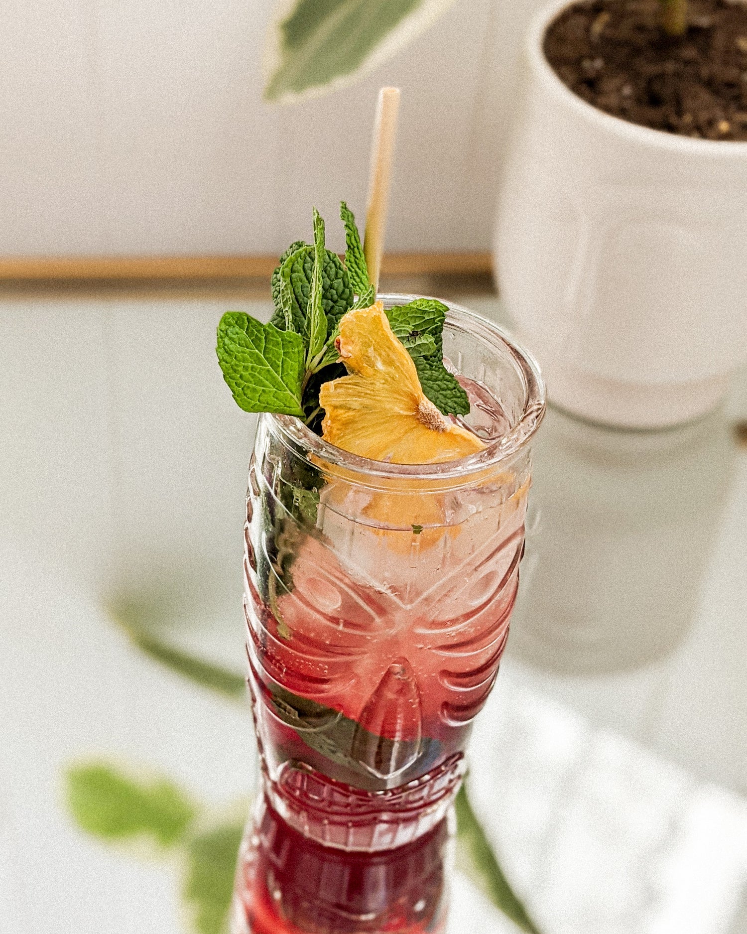 Blueberry Pineapple Fauxjito (Mocktail)