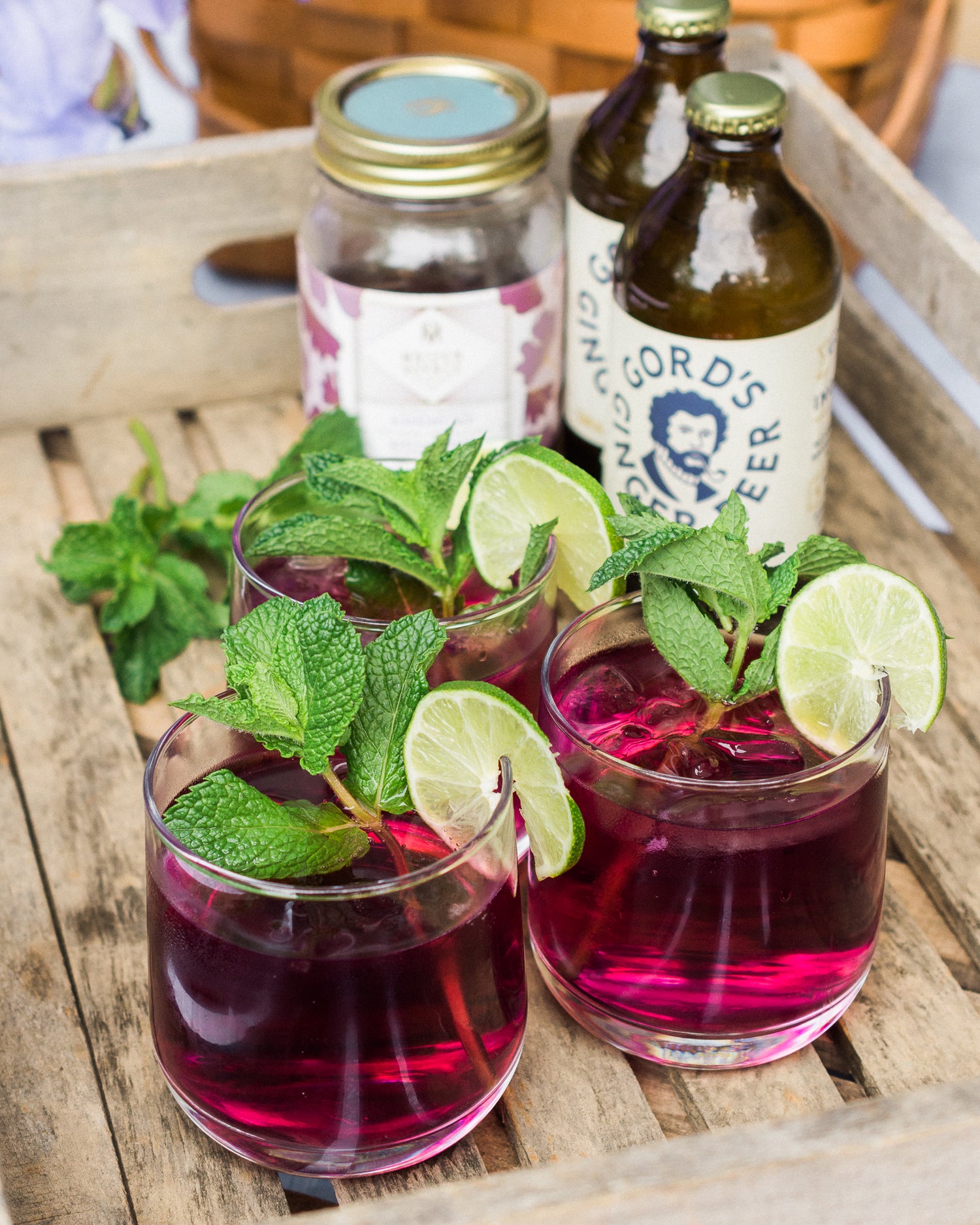 Blueberry Mint Mule