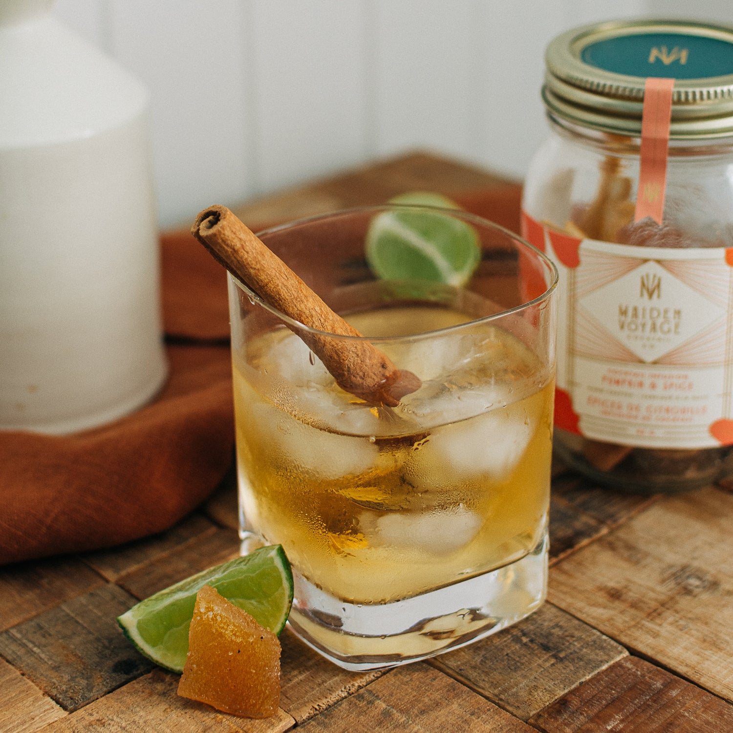 Pumpkin and Spice Cocktail Infusion Jar